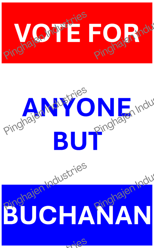 Vote for anyone but BUCHANAN | Hardcover Bound Notebook | JournalBook®