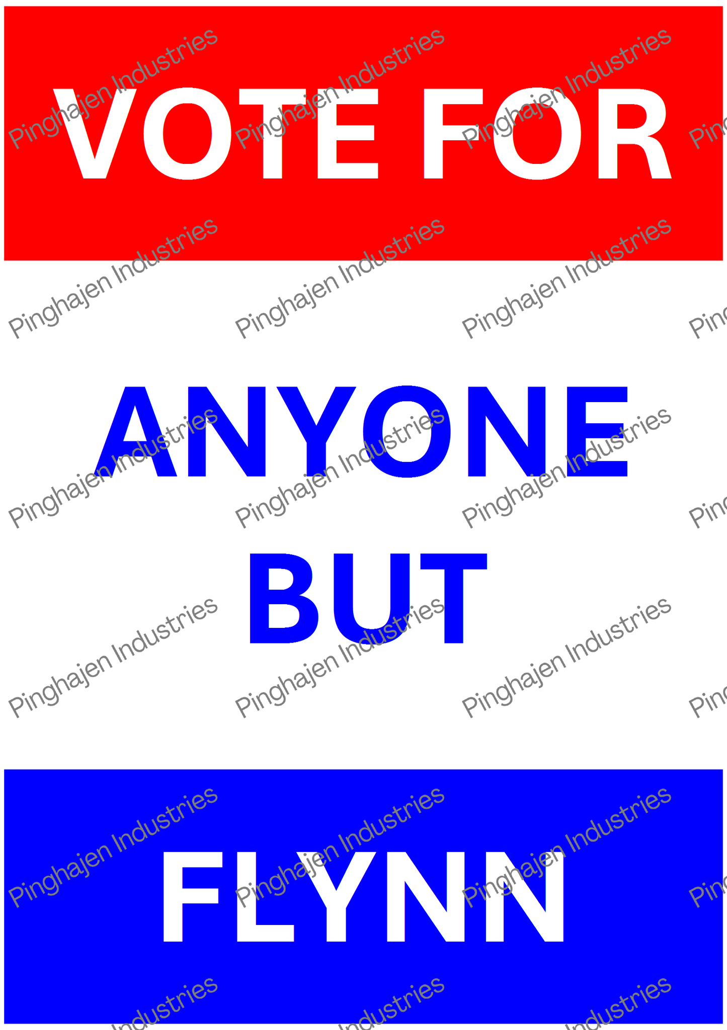Vote for anyone but FLYNN | Kiss-Cut Sticker Sheet