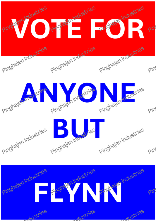 Vote for anyone but FLYNN | Kiss-Cut Sticker Sheet