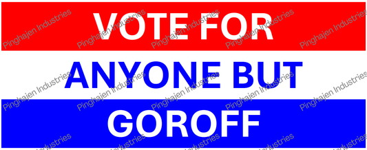Vote for anyone but GOROFF | White Glossy Mug