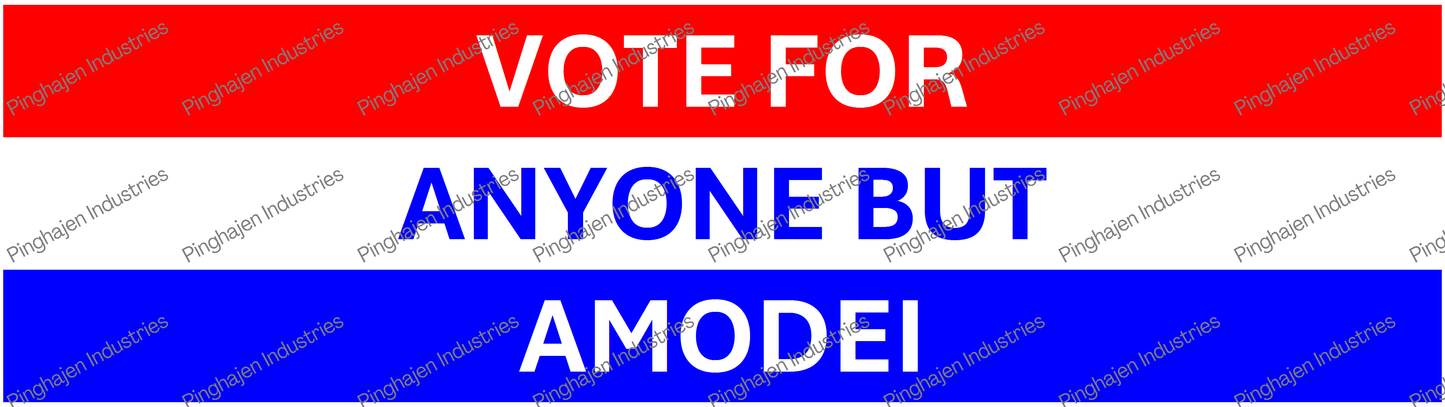 Vote for anyone but AMODEI | Kiss-Cut Stickers