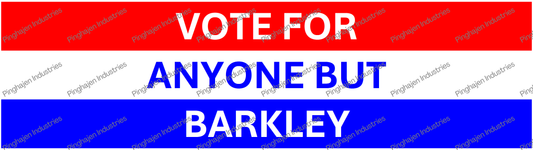 Vote for anyone but BARKLEY | Kiss-Cut Stickers