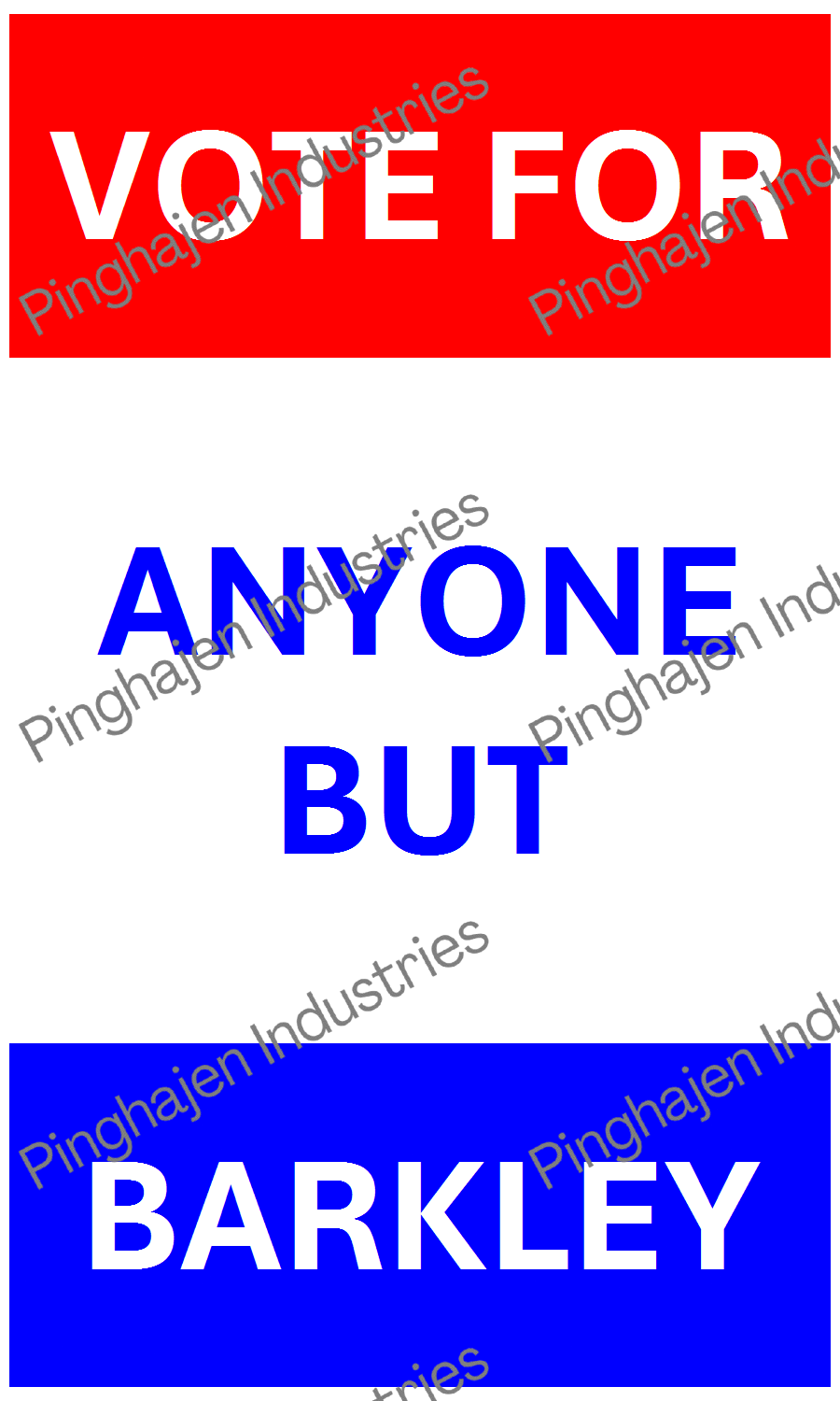 Vote for anyone but BARKLEY | Hardcover Bound Notebook | JournalBook®