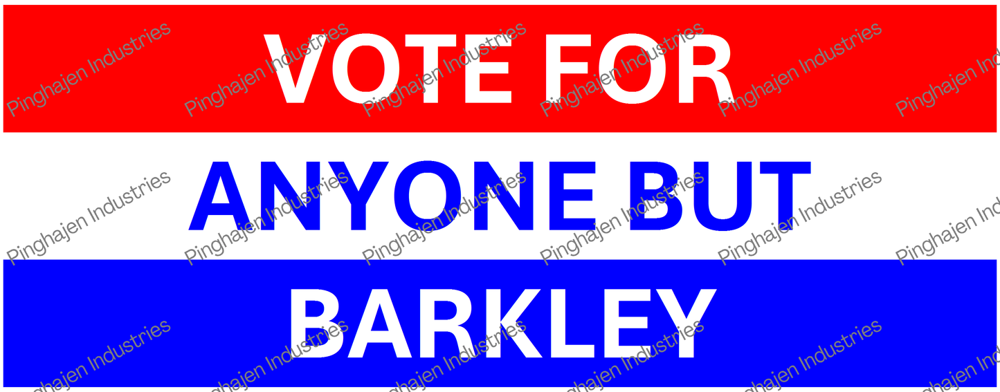 Vote for anyone but BARKLEY | White Glossy Mug
