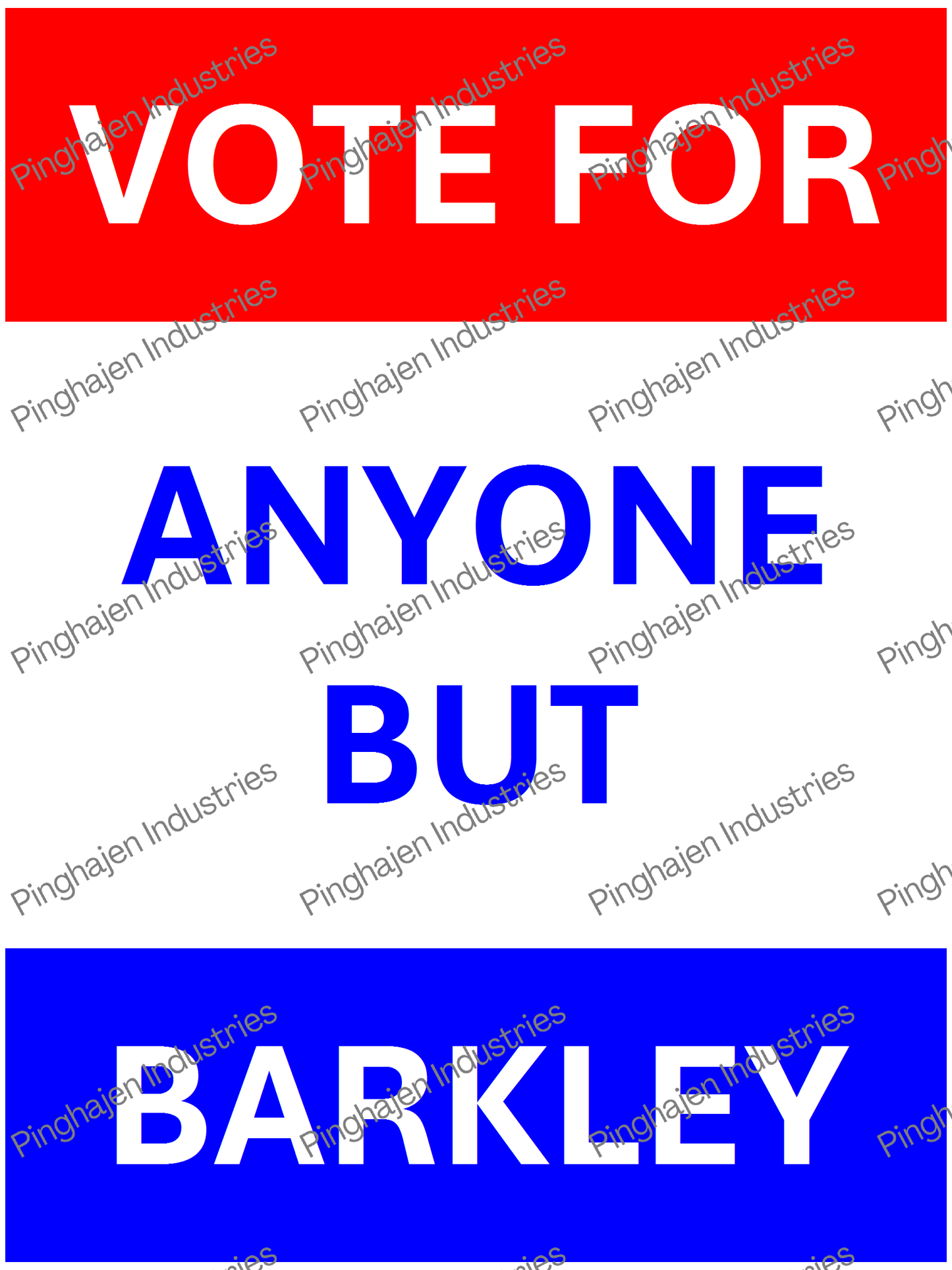 Vote for anyone but BARKLEY | Unisex Classic Tee | Gildan 5000