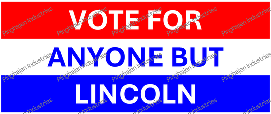 Vote for anyone but LINCOLN | White Glossy Mug