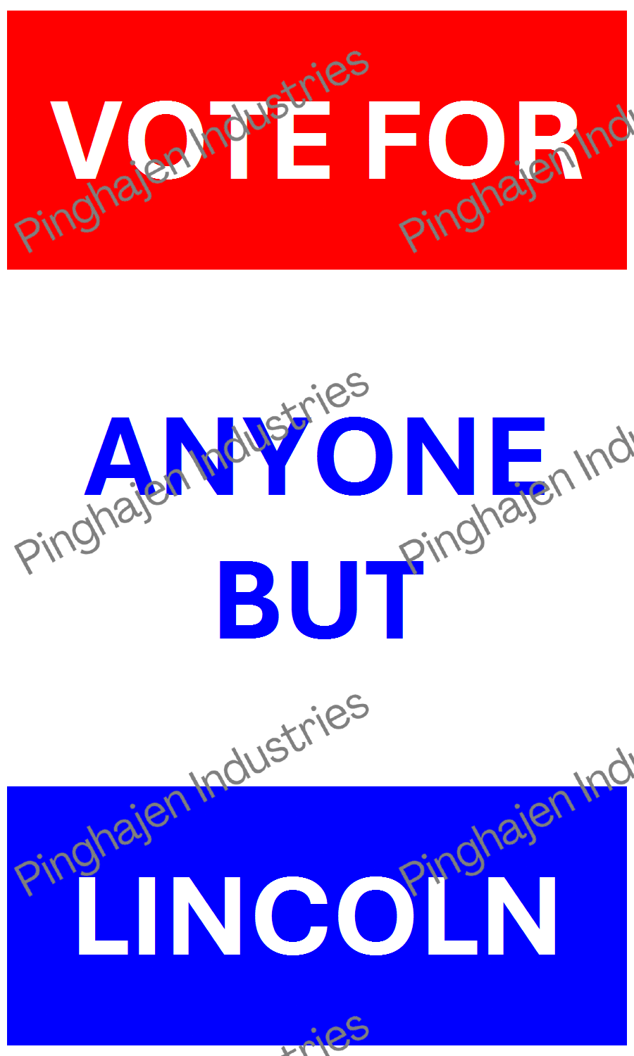Vote for anyone but LINCOLN | Hardcover Bound Notebook | JournalBook®