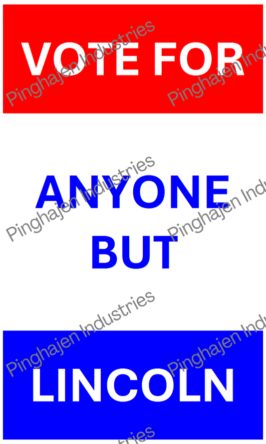 Vote for anyone but LINCOLN | Hardcover Bound Notebook | JournalBook®