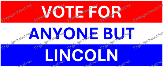 Vote for anyone but LINCOLN | White Glossy Mug