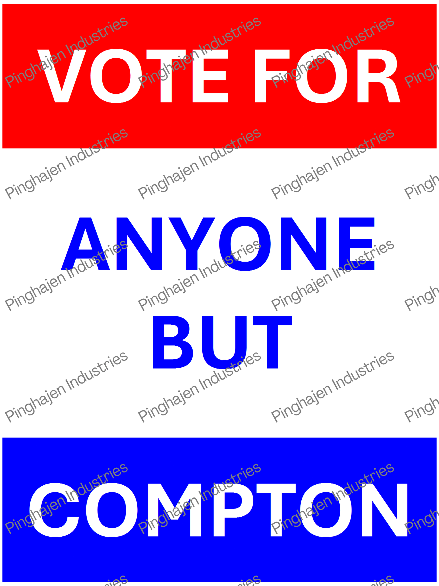 Vote for anyone but COMPTON | Unisex Classic Tee | Gildan 5000