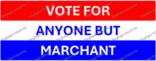 Vote for anyone but MARCHANT | White Glossy Mug