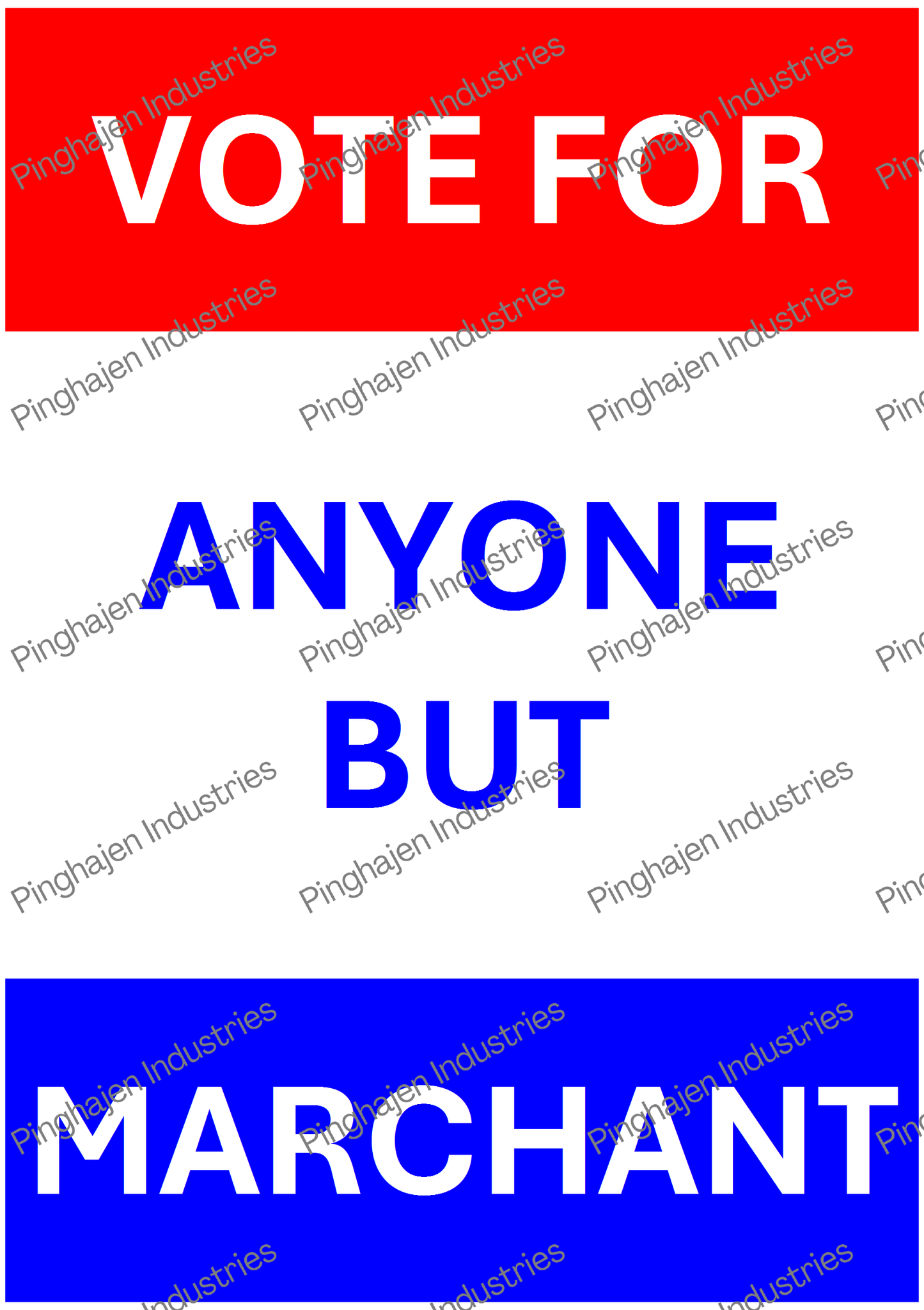 Vote for anyone but MARCHANT | Kiss-Cut Sticker Sheet