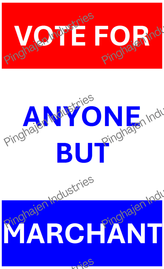 Vote for anyone but MARCHANT | Hardcover Bound Notebook | JournalBook®