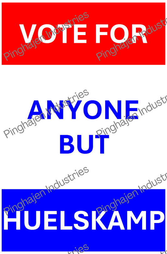 Vote for anyone but HUELSKAMP | Hardcover Bound Notebook | JournalBook®