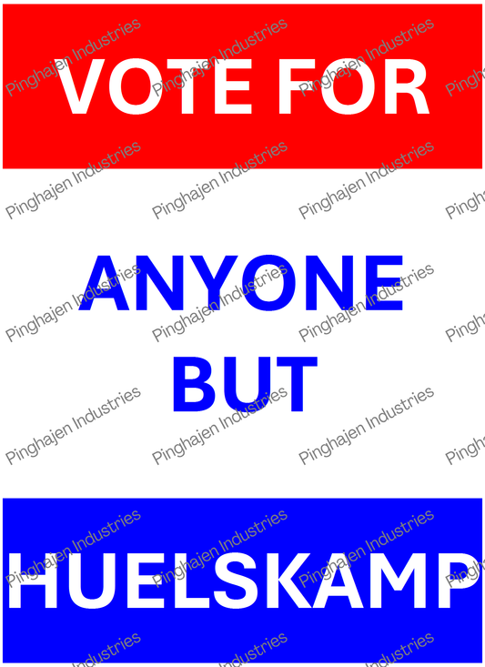 Vote for anyone but HUELSKAMP | Kiss-Cut Sticker Sheet