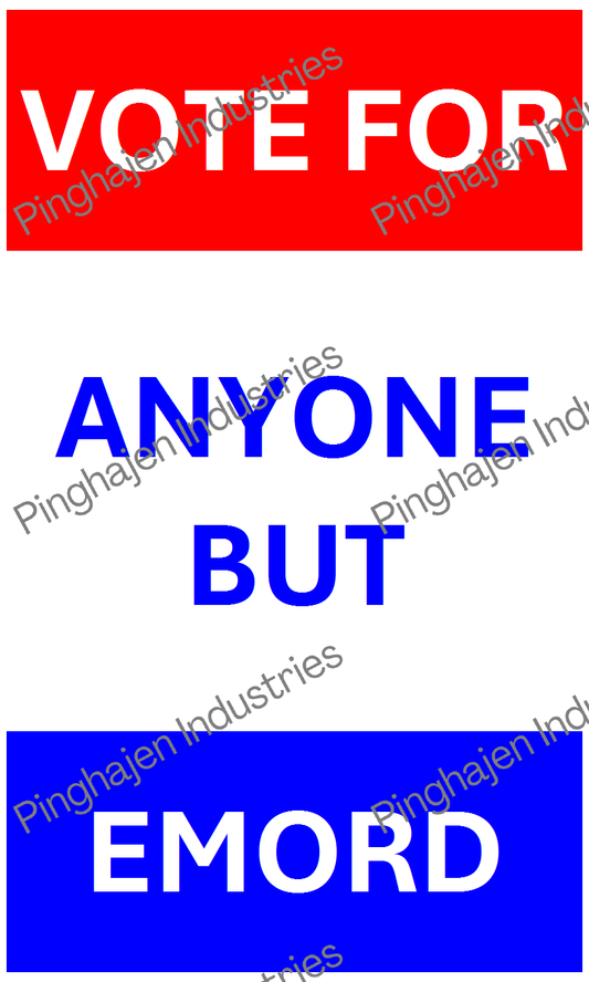 Vote for anyone but EMORD | Hardcover Bound Notebook | JournalBook®