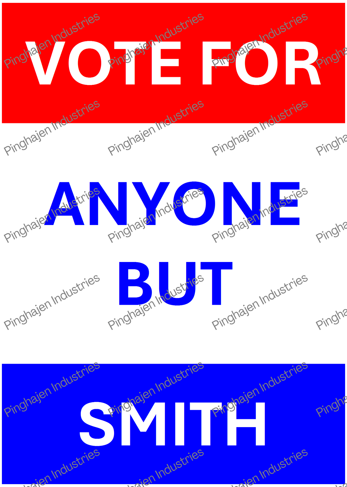 Vote for anyone but SMITH | Kiss-Cut Sticker Sheet