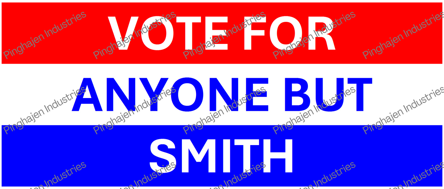 Vote for anyone but SMITH | White Glossy Mug