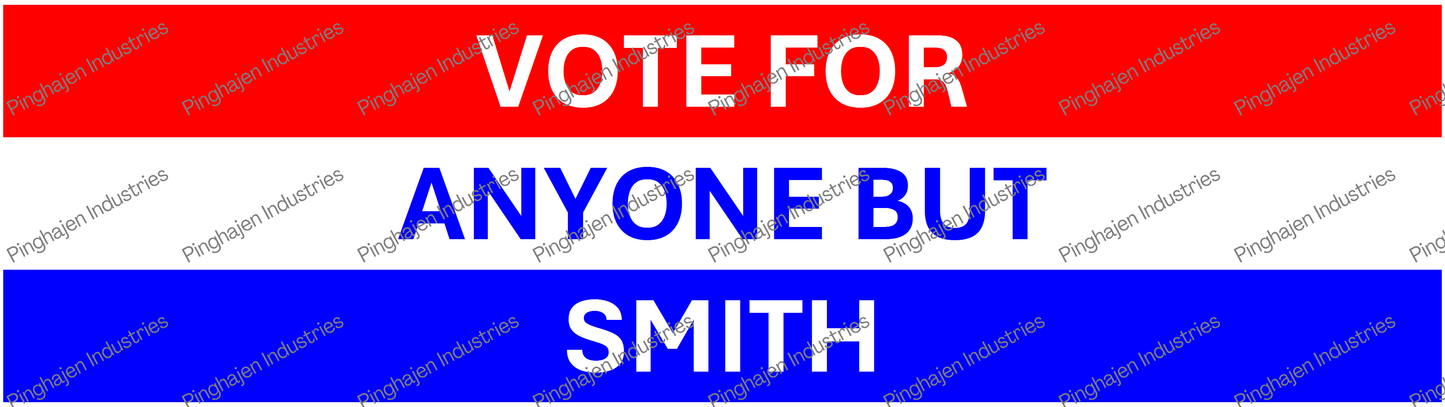 Vote for anyone but SMITH | Kiss-Cut Stickers