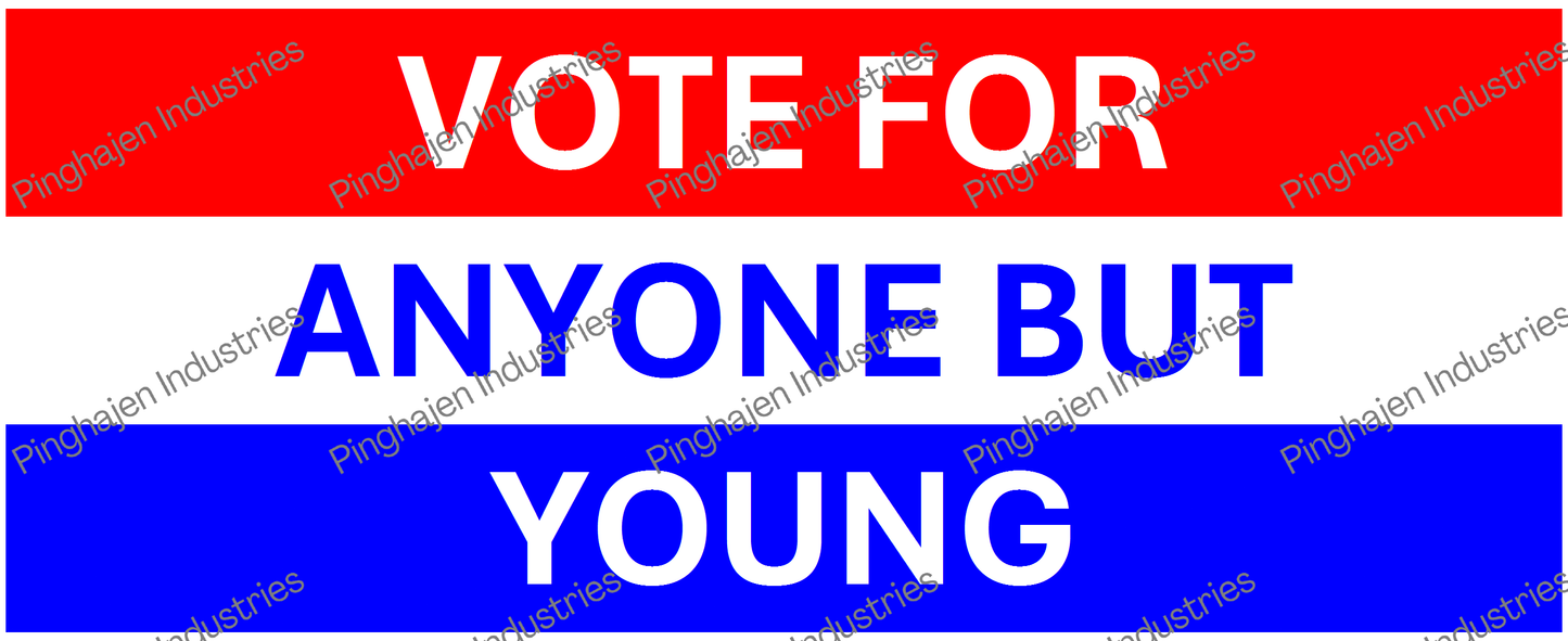 Vote for anyone but YOUNG | White Glossy Mug