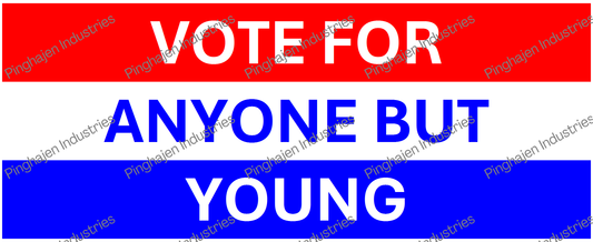 Vote for anyone but YOUNG | White Glossy Mug