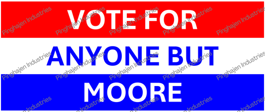 Vote for anyone but MOORE | White Glossy Mug
