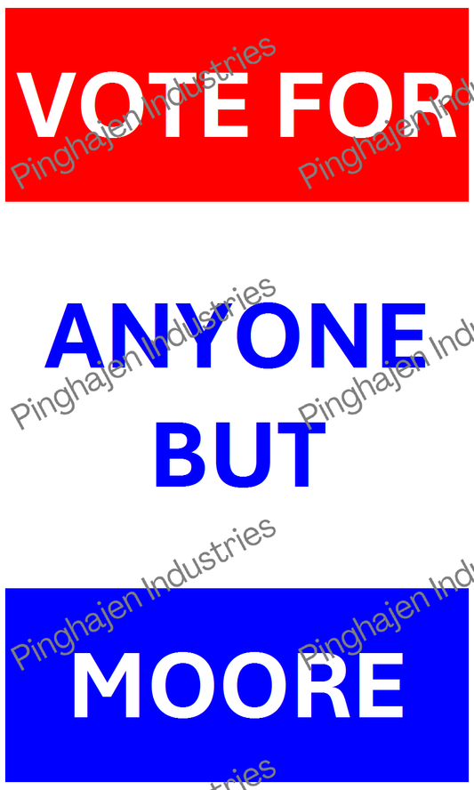 Vote for anyone but MOORE | Hardcover Bound Notebook | JournalBook®