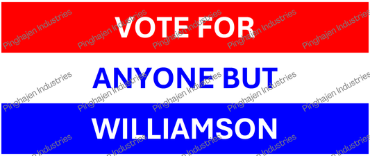 Vote for anyone but WILLIAMSON | White Glossy Mug
