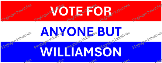 Vote for anyone but WILLIAMSON | White Glossy Mug