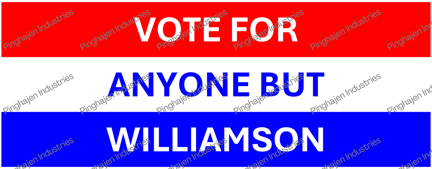 Vote for anyone but WILLIAMSON | White Glossy Mug
