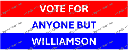 Vote for anyone but WILLIAMSON | White Glossy Mug