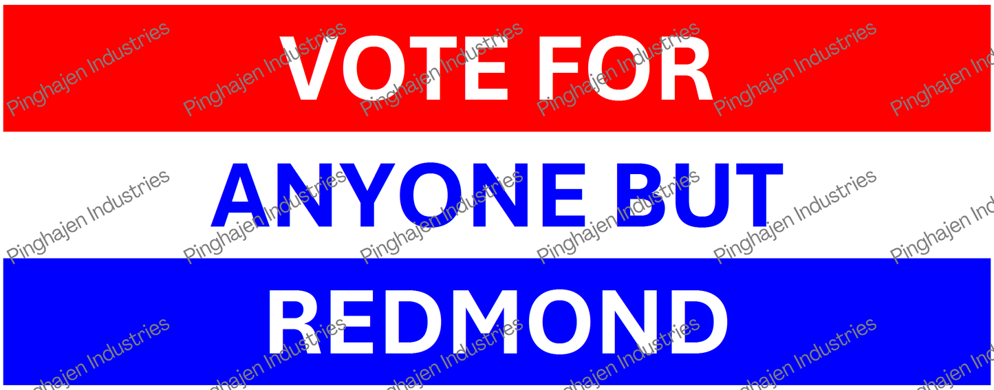 Vote for anyone but REDMOND | White Glossy Mug