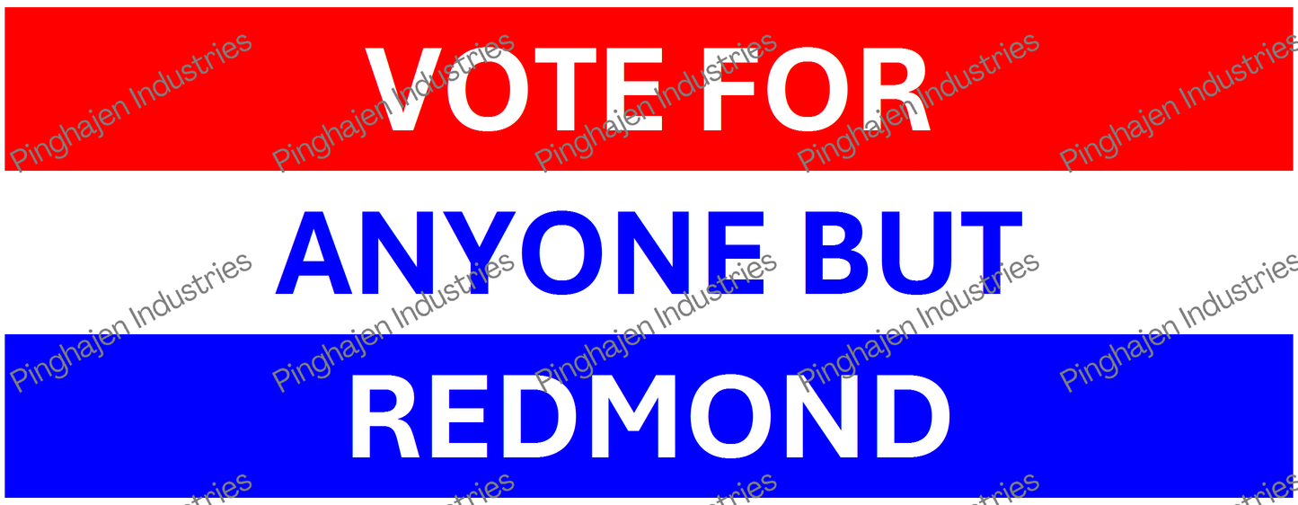 Vote for anyone but REDMOND | White Glossy Mug