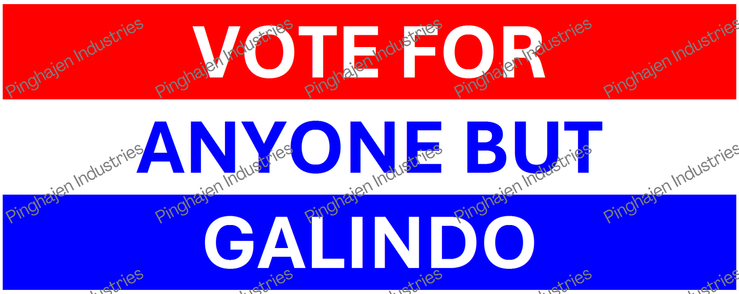 Vote for anyone but GALINDO | White Glossy Mug