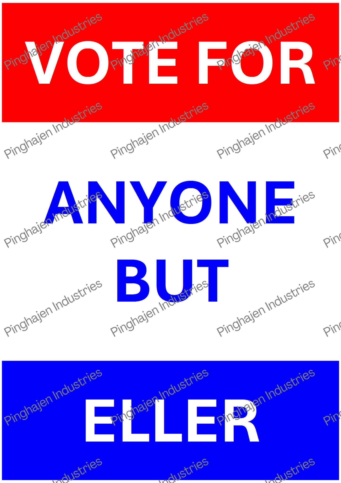 Vote for anyone but ELLER | Kiss-Cut Sticker Sheet