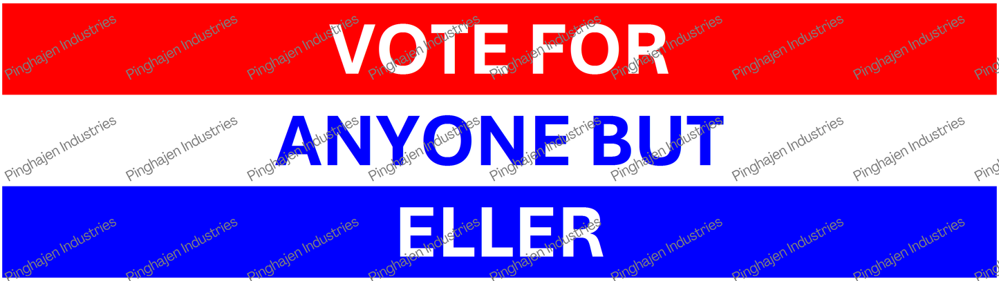 Vote for anyone but ELLER | Kiss-Cut Stickers