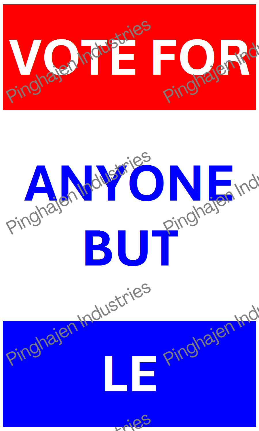 Vote for anyone but LE | Hardcover Bound Notebook | JournalBook®