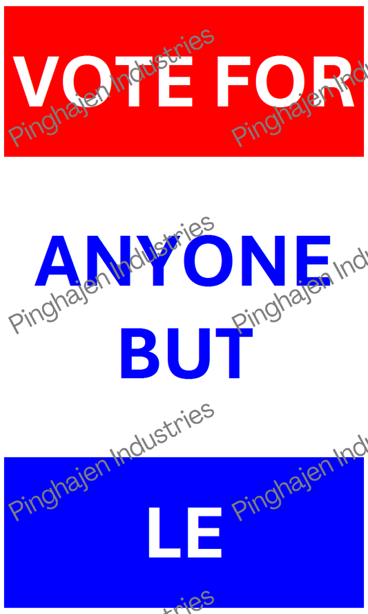 Vote for anyone but LE | Hardcover Bound Notebook | JournalBook®