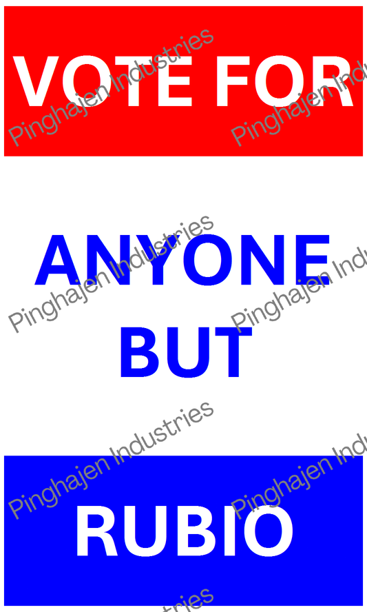 Vote for anyone but RUBIO | Hardcover Bound Notebook | JournalBook®