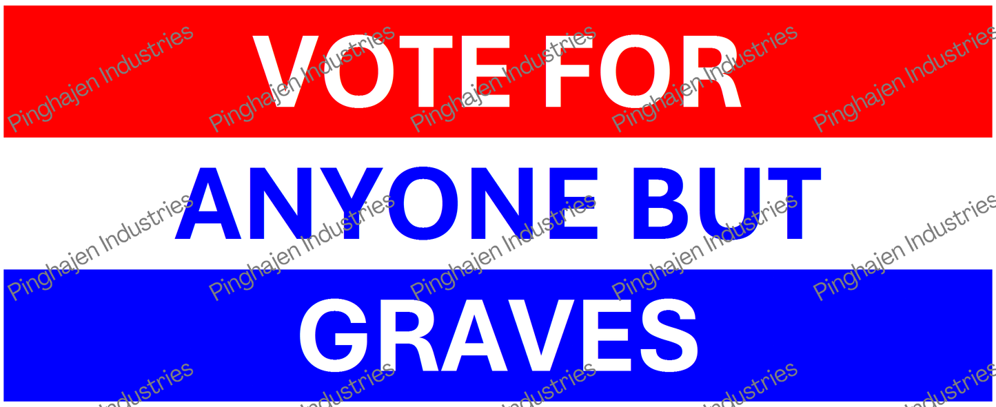Vote for anyone but GRAVES | White Glossy Mug