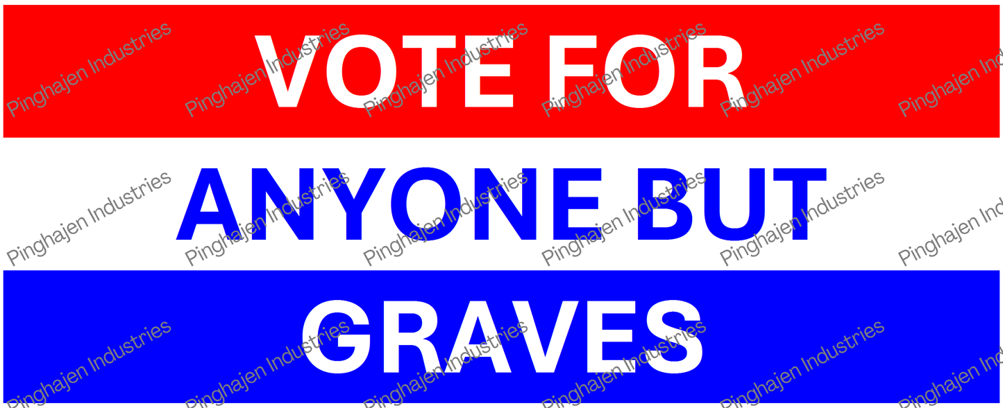 Vote for anyone but GRAVES | White Glossy Mug
