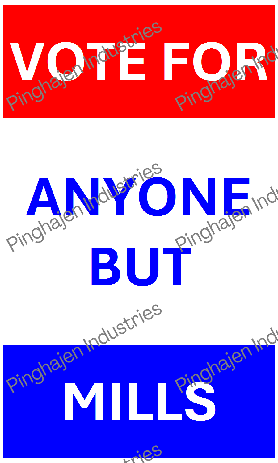 Vote for anyone but MILLS | Hardcover Bound Notebook | JournalBook®
