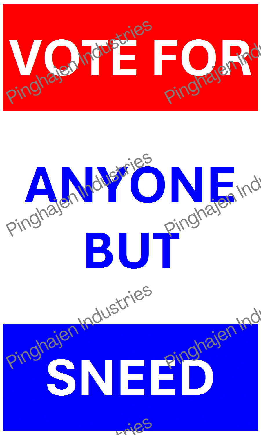 Vote for anyone but SNEED | Hardcover Bound Notebook | JournalBook®