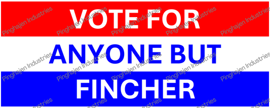 Vote for anyone but FINCHER | White Glossy Mug
