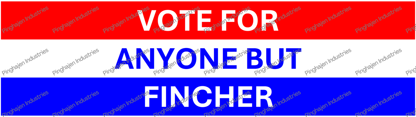 Vote for anyone but FINCHER | Kiss-Cut Stickers