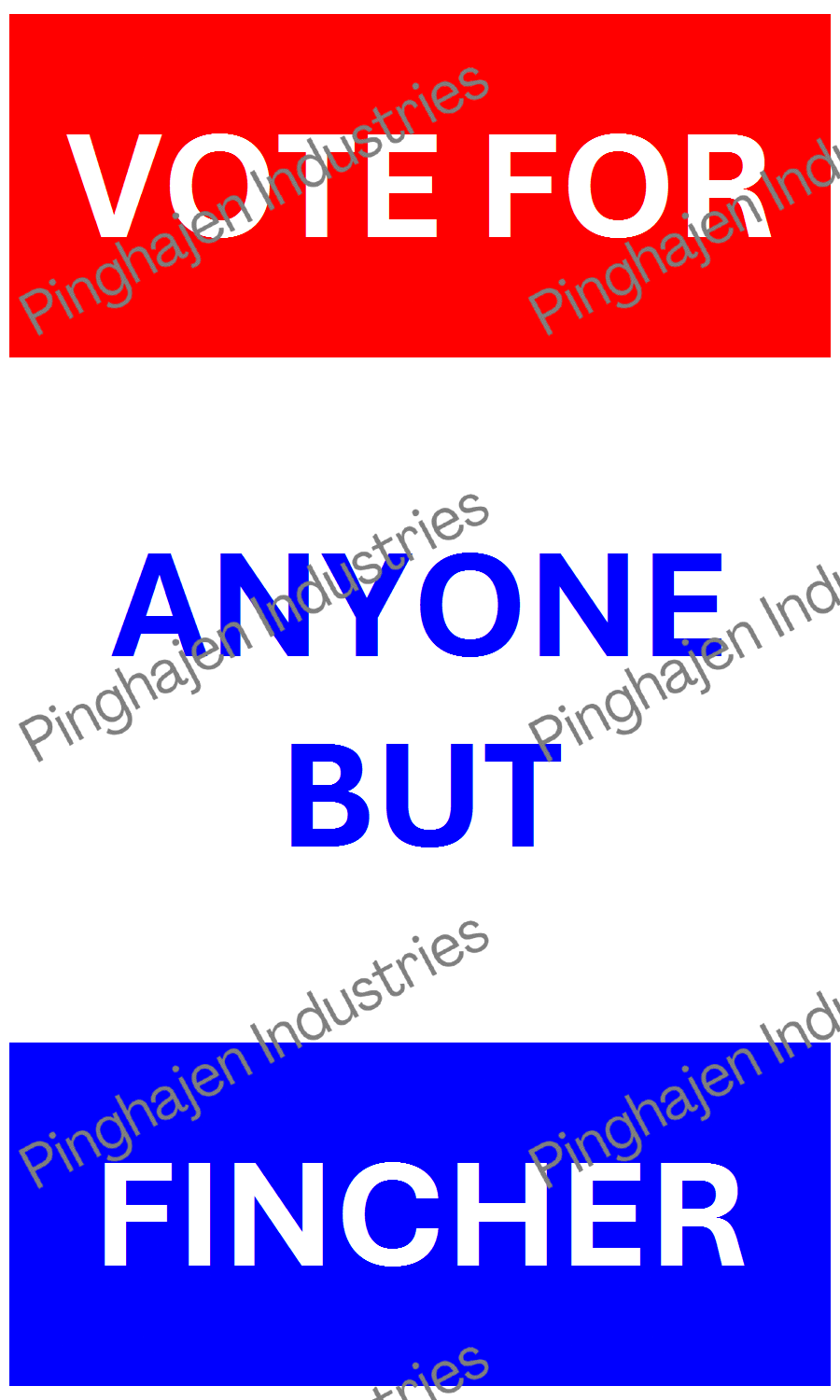 Vote for anyone but FINCHER | Hardcover Bound Notebook | JournalBook®