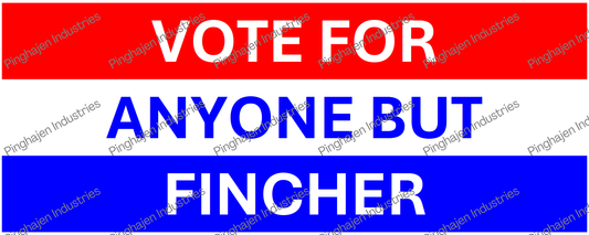 Vote for anyone but FINCHER | White Glossy Mug