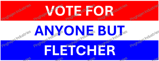 Vote for anyone but FLETCHER | White Glossy Mug