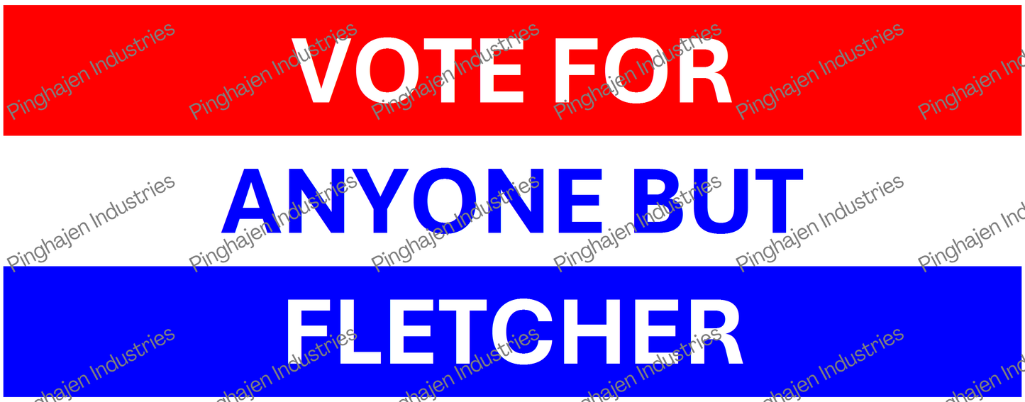 Vote for anyone but FLETCHER | White Glossy Mug