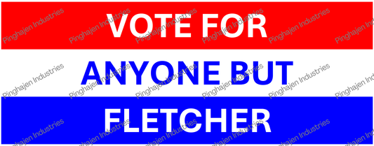 Vote for anyone but FLETCHER | White Glossy Mug